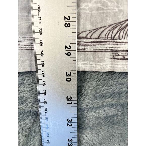 Men’s West Marine XL Gray Hawaiian Palm-Print Short-Sleeve Shirt – Excellent - Picture 9 of 10